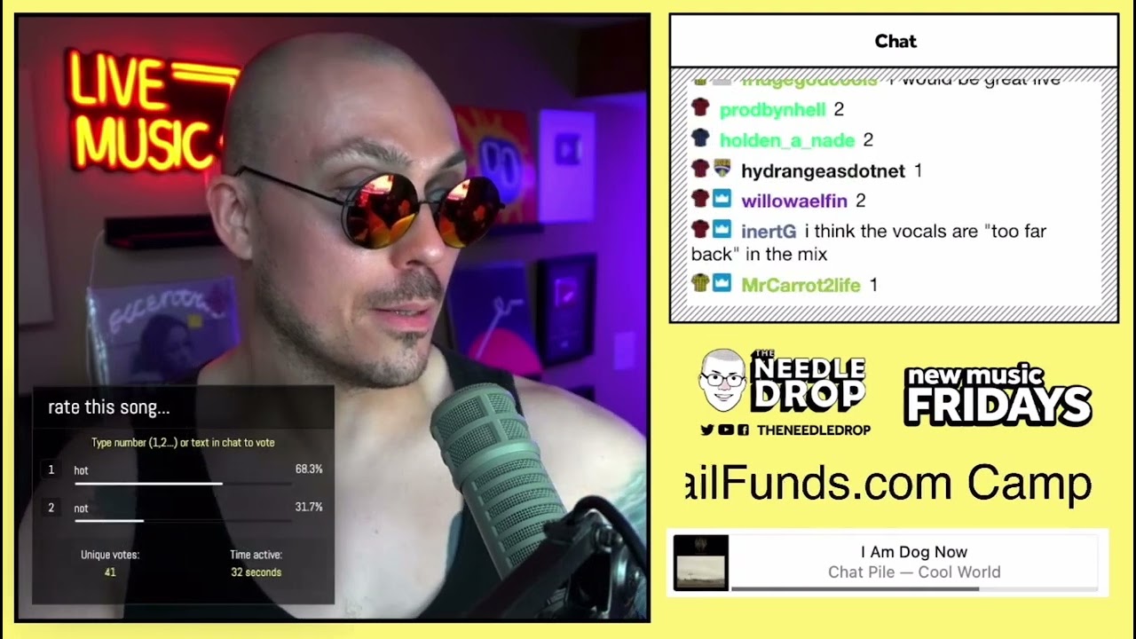 Anthony Fantano's reaction to I Am Dog Now by Chat Pile