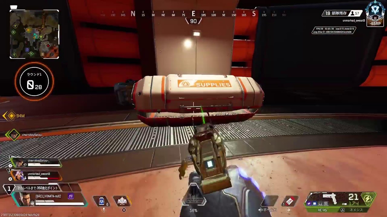 [APEX]魂のダイヤ帯ソロランク[CS]