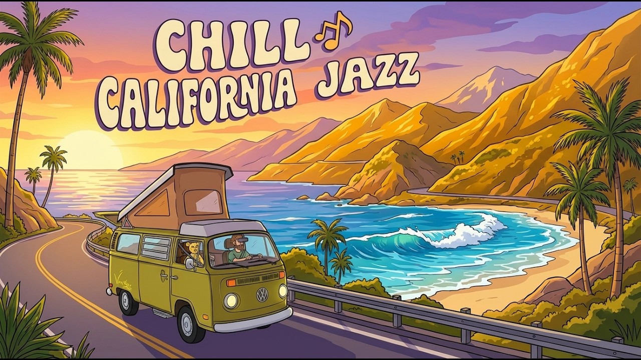 Driving the California Coast 🌊 Chill Groove Jazz Vol. 2 | DJ Time Travel – Smooth Jazz & Funk