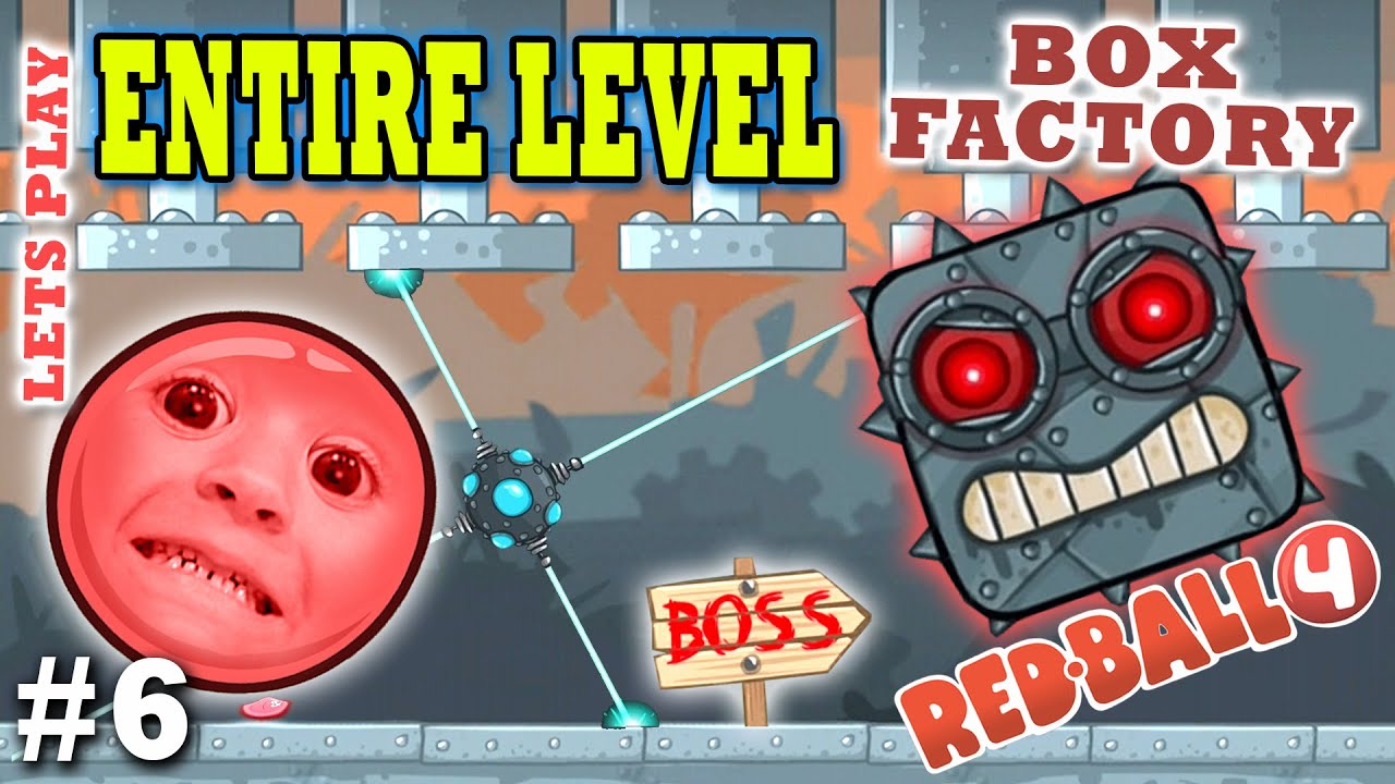 Chase & Dad play RED BALL 4! BOX FACTORY ENTIRE LEVEL w/ BOSS! (THE END Part 6 Gameplay)