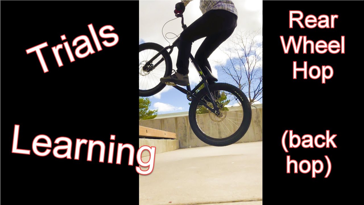 Learning how to back hop (rear wheel hop)