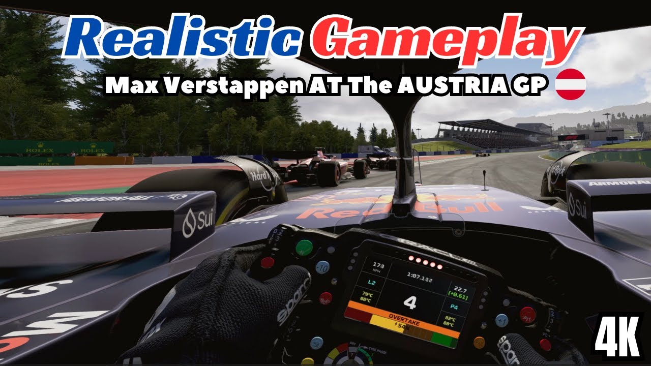 F1 24 Realistic Gameplay | Austria GP Sprint | VR, 4K, Cockpit, 100% Race, No Hud, No Assists