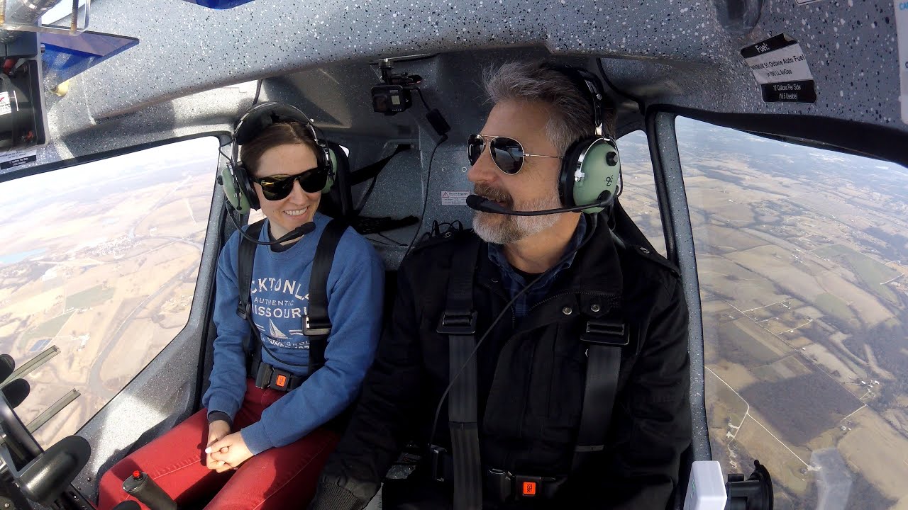 Flight Design CTLS - Daughter-in-law's First Flight, Wing Mount GoPro, Go Around, Bumpy Flight
