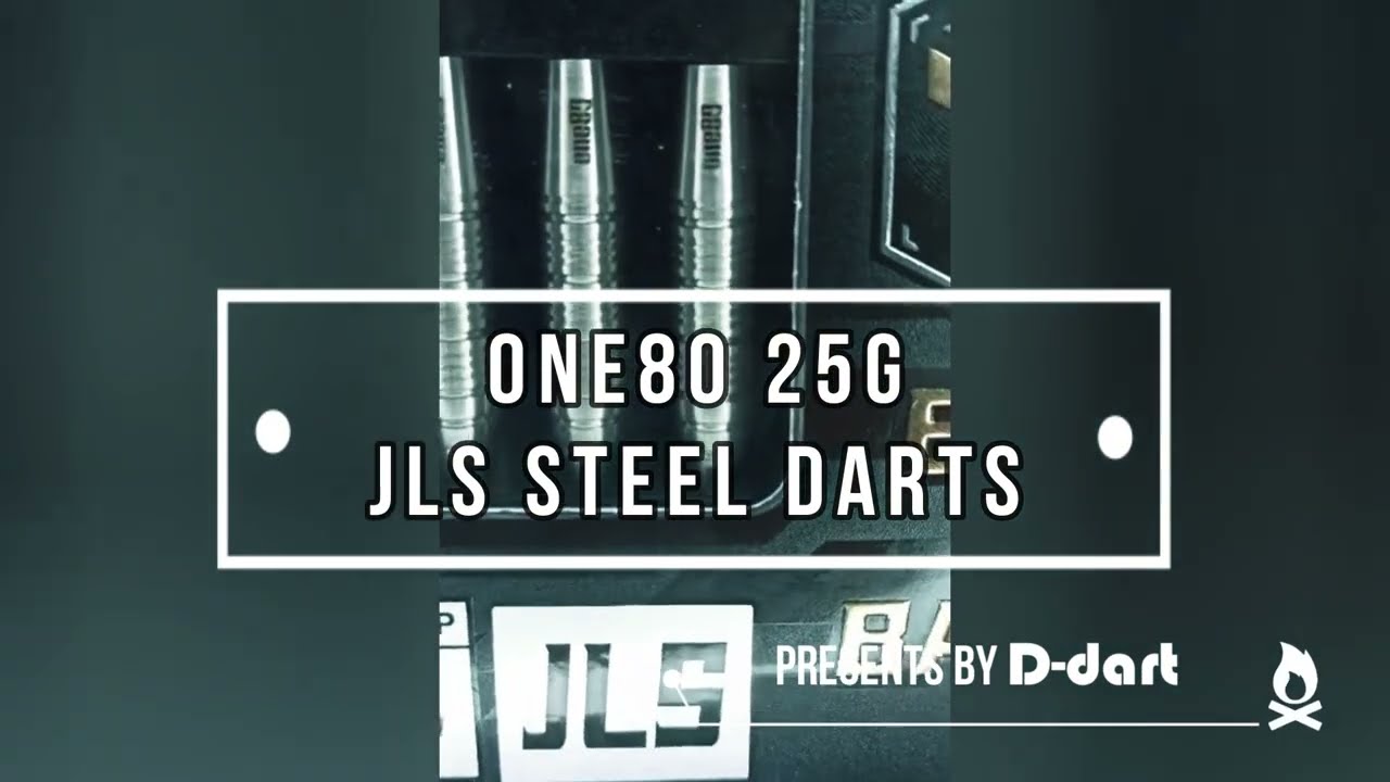ONE80 STEEL TIP DART - 25G (JLS) BACK TO BASICS VHD 90% TUNGSTEN DARTS - By D DART STORE