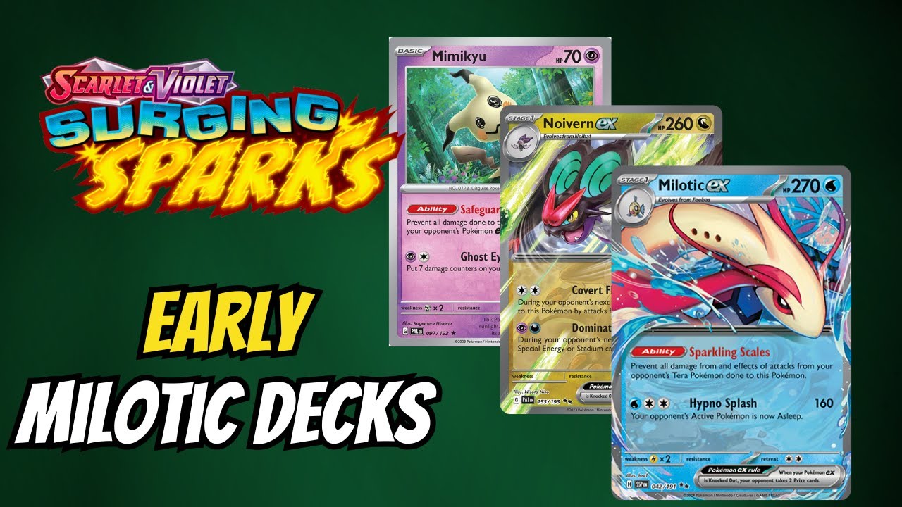 Milotic Ex looks so STRONG! | Surging Sparks format | Deck lists review