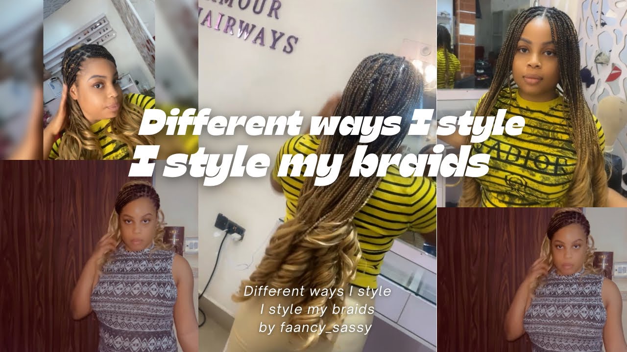Different Ways I Style My Braids | French Curls | Spanish Curls