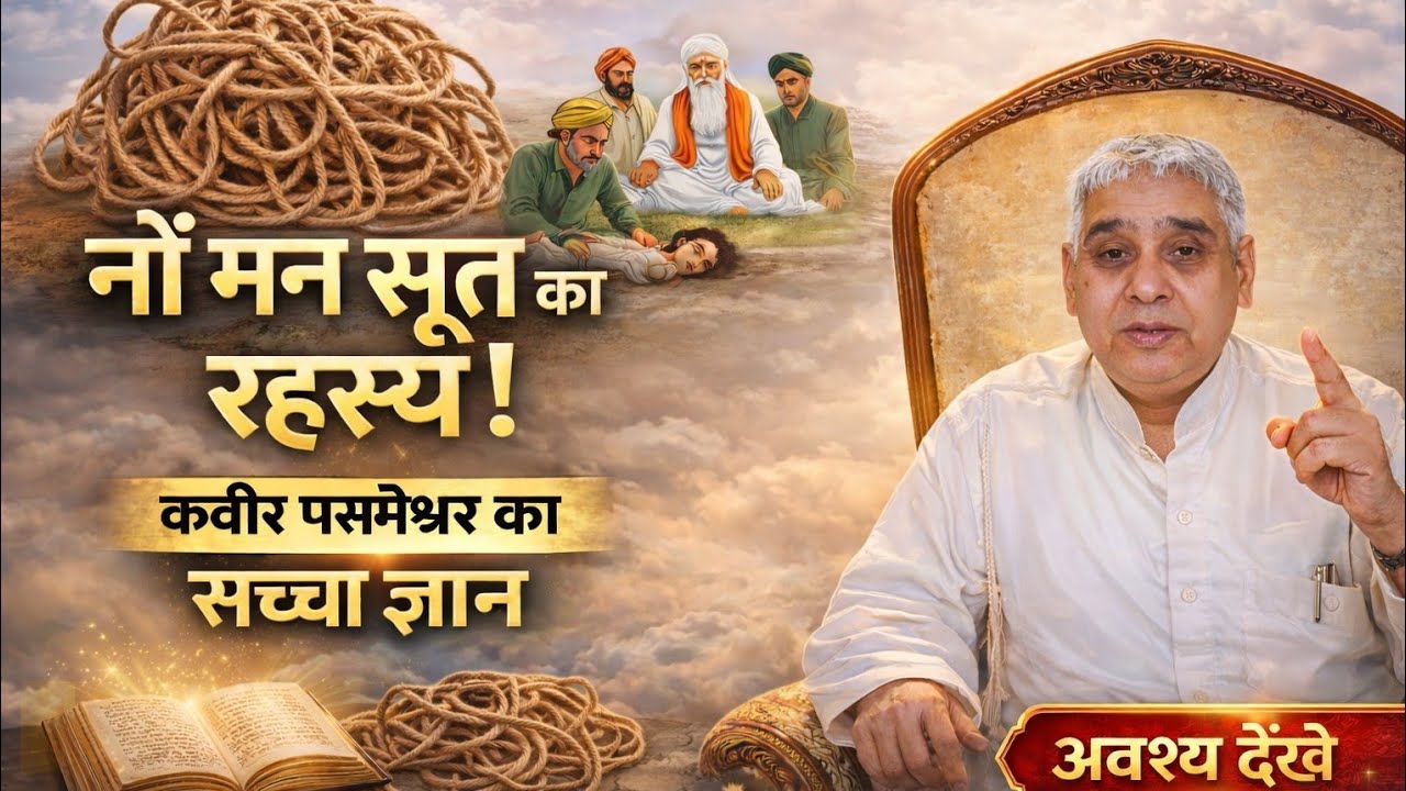 क्या है नौ मन सूत का असली अर्थ? Sant Rampal Ji Maharaj Satsang