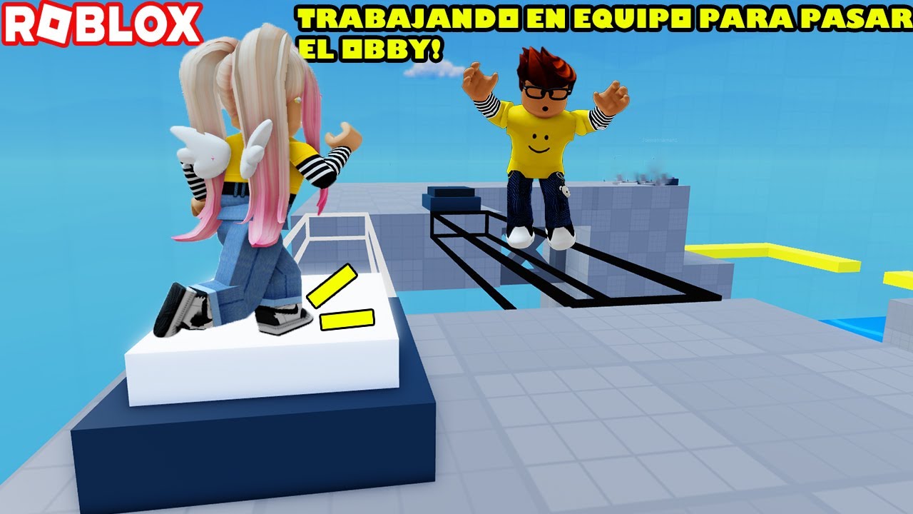 Trabajamos En Equipo Para Pasar Este Obby De Puzzles! YEAA! 😃