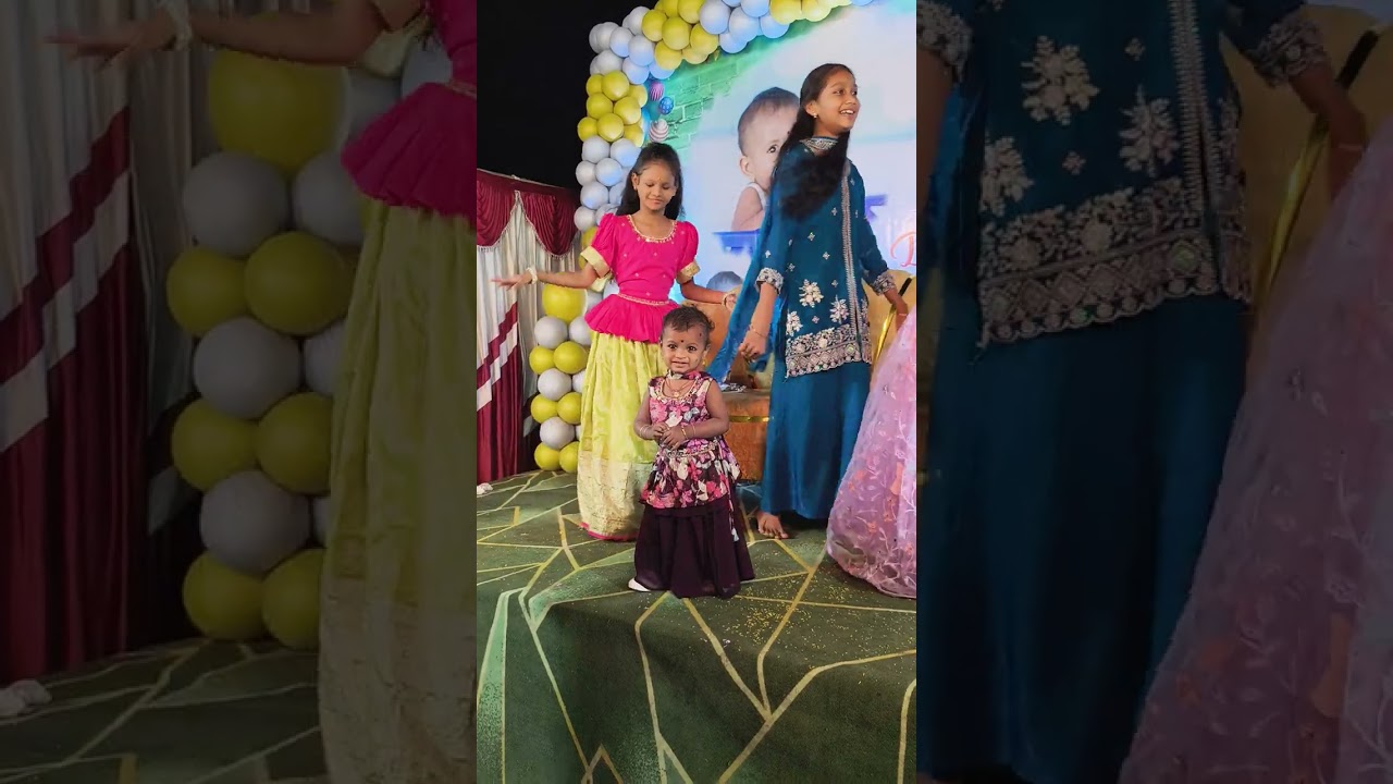 Srushti enjoying in her sister birthday,#@cuteness#vizag