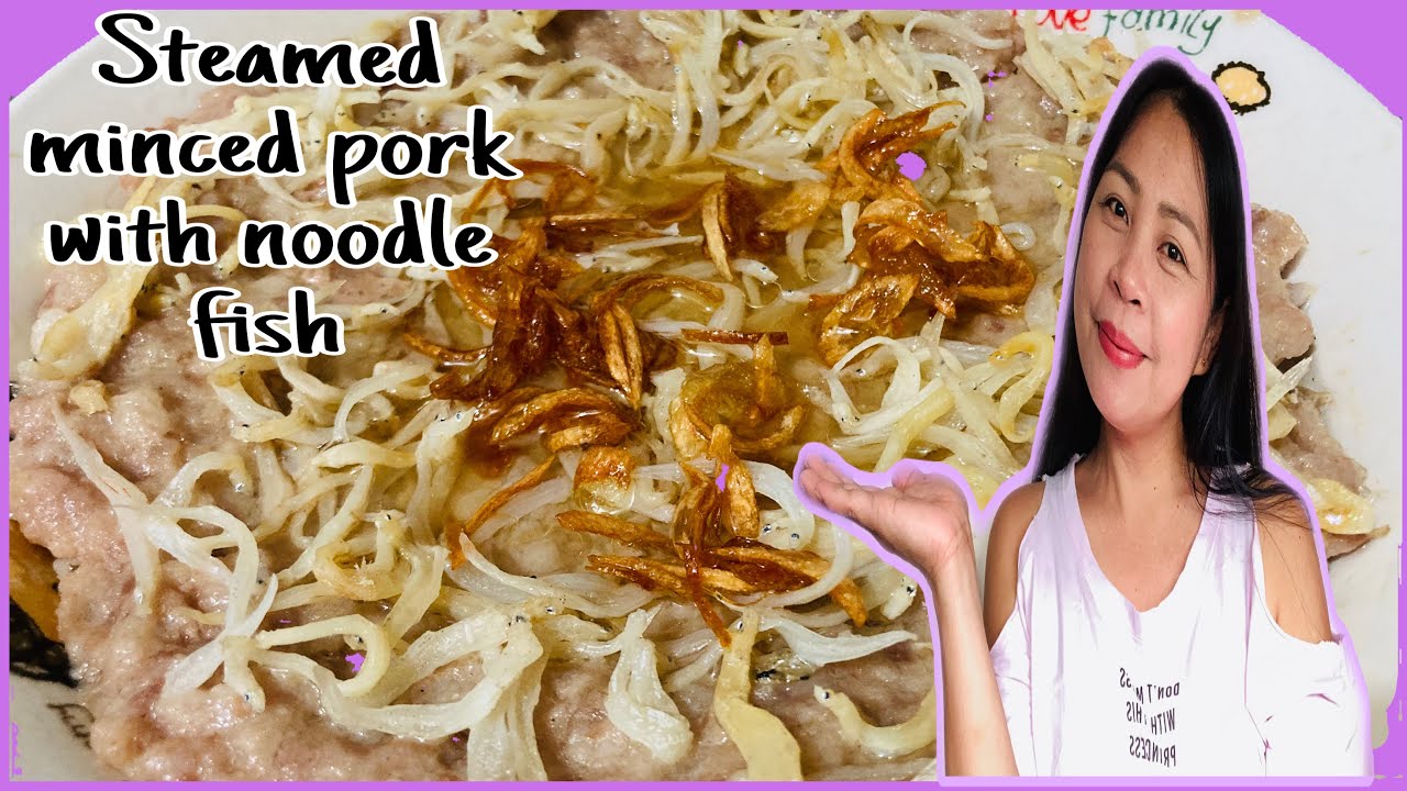 MINCED PORK RECIPE | steamed minced pork with NOODLE FISH | JeSaMi TV