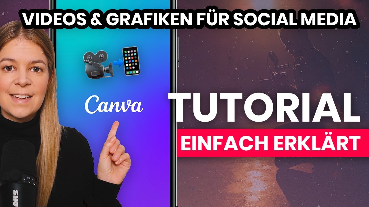 Canva Tutorial (deutsch) 📲 Videos erstellen mit Canva 🎥 Anleitung für Einsteiger 🧑‍🎨 einfach erklärt