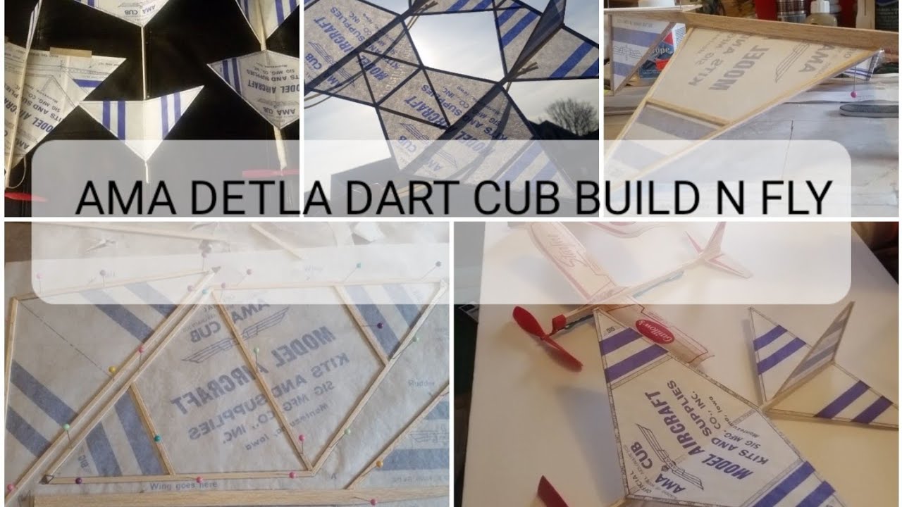 Let's Build AMA Cub my fav Balsa rubber powered airplane of all time! What a joy to build n fly!