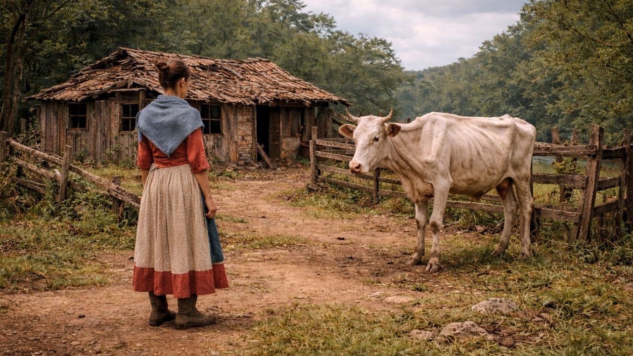 Viúva aceita vaca magra rejeitada em um rancho abandonado… e descobre por que ninguém ficou