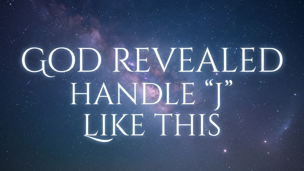 God Revealed How To Deal With The ' J ' Person In Your Life .