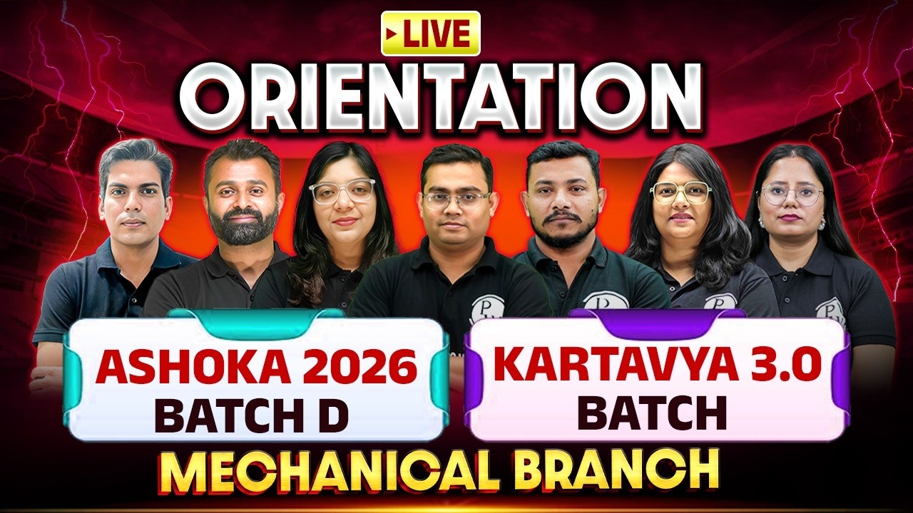 Live Orientation: Ashoka 2026 Batch D | Kartavya 3.0 | Mechanical Engineering
