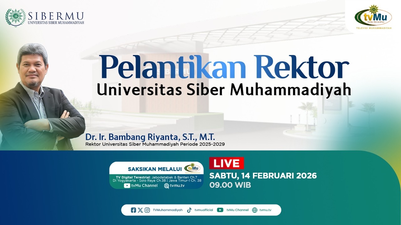 [LIVE] Pelantikan Rektor Universitas Siber Muhammadiyah