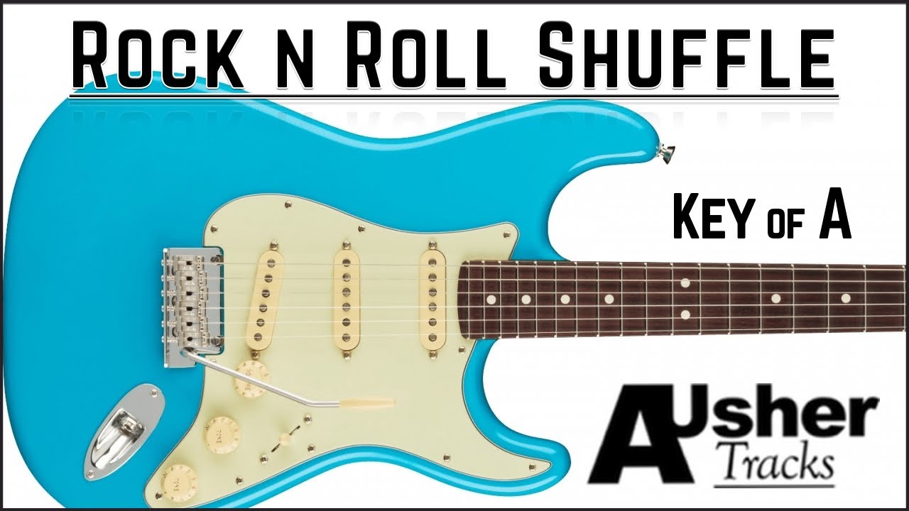 Rock n Roll Shuffle Blues in A | Guitar Backing Track