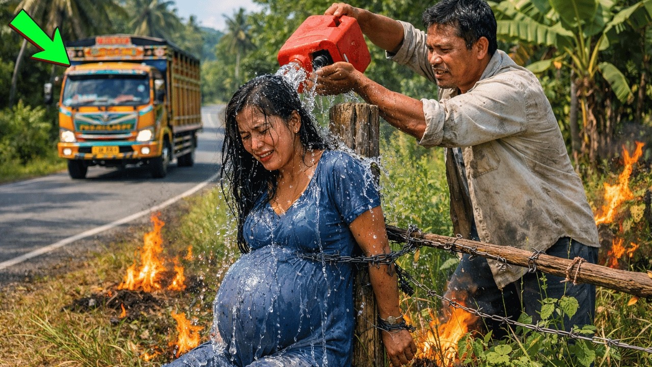 SOPIR TRUK LIHAT PEMILIK KEBUN SIRAM BENSIN KE IBU HAMIL, YANG DIA LAKUKAN SELANJUTNYA...