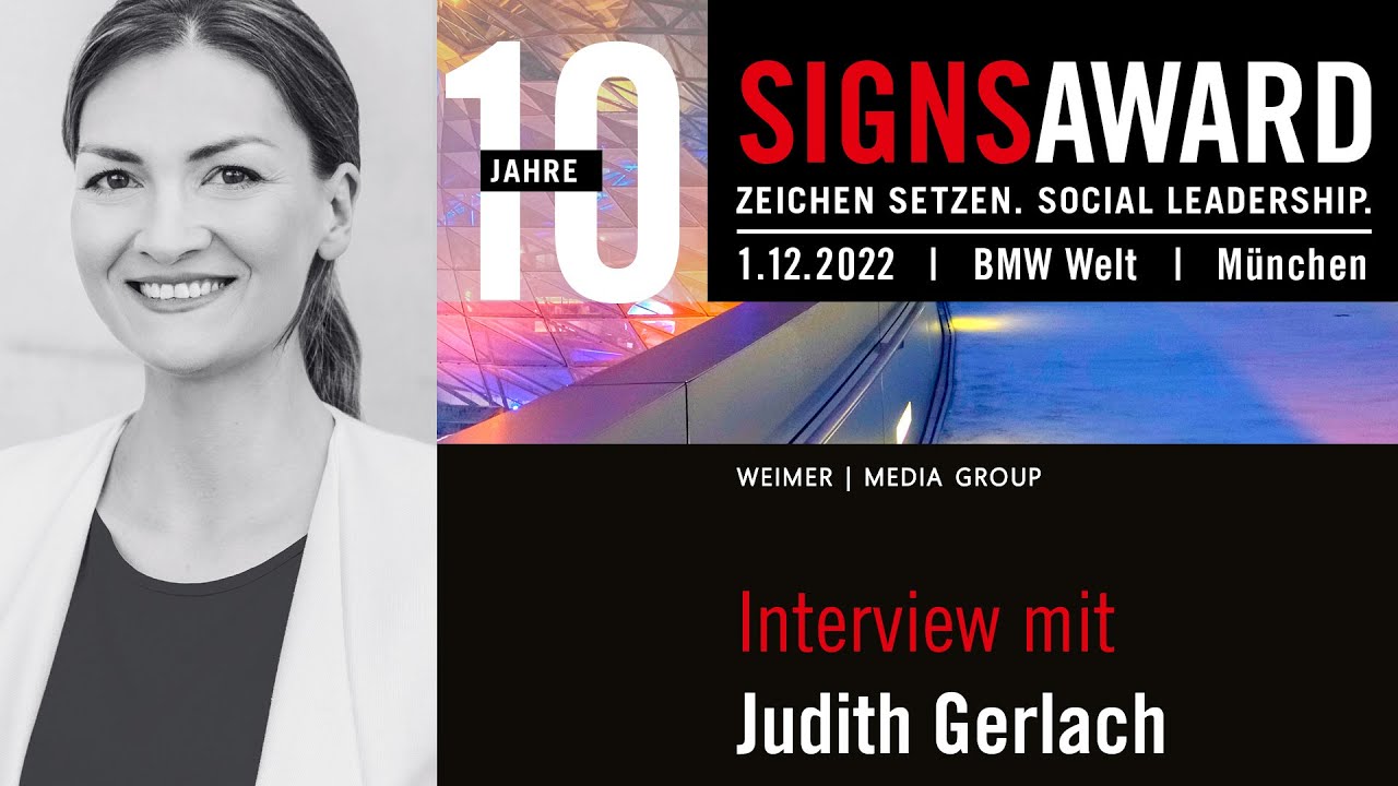 „SignsAward“ in der BMW Welt - Interview mit Judith Gerlach