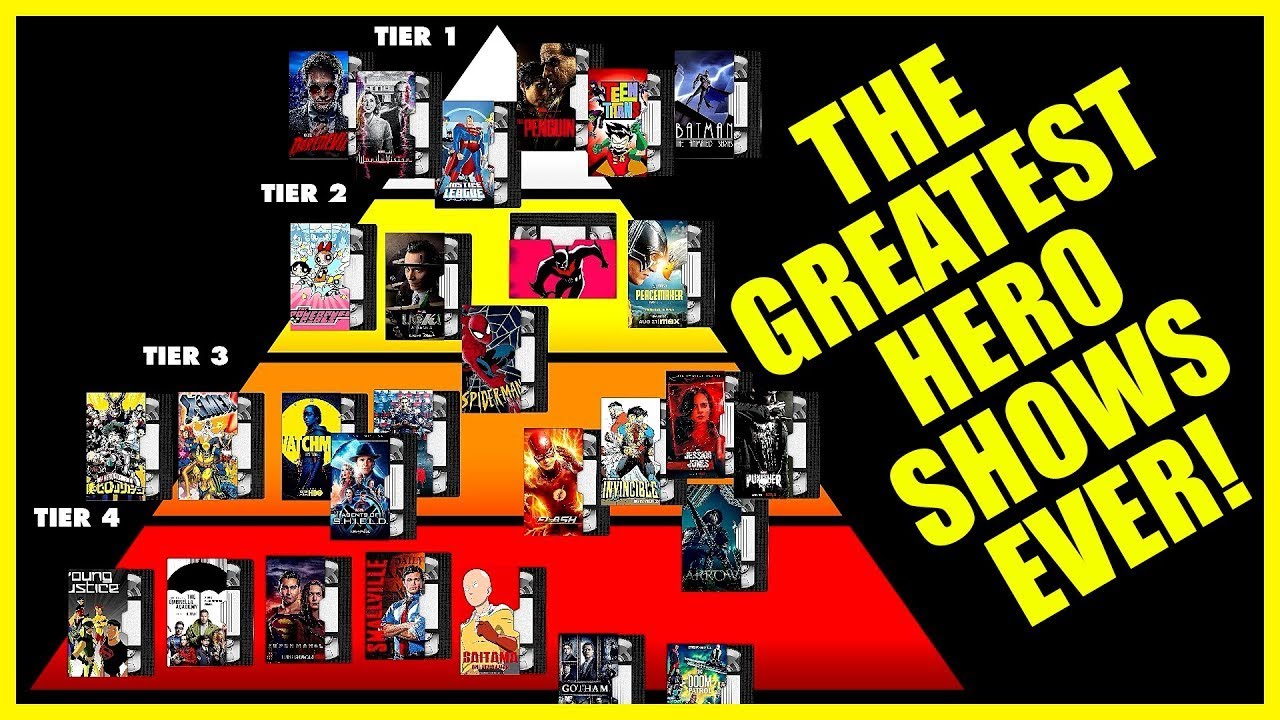 The ULTIMATE Superhero TV Show GOAT Pyramid 🦸 ♂️🔥