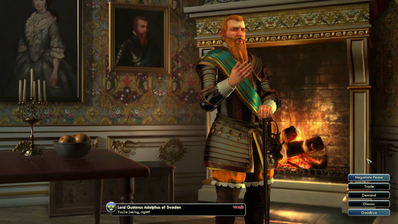 Civilization V Leader | Gustavus Adolphus of Sweden