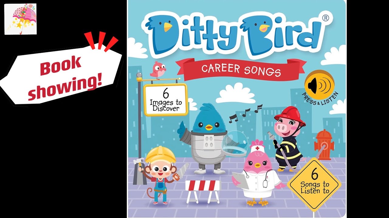 Ditty bird book Career Songs ｜儿童音乐绘本｜宝宝触摸有声书