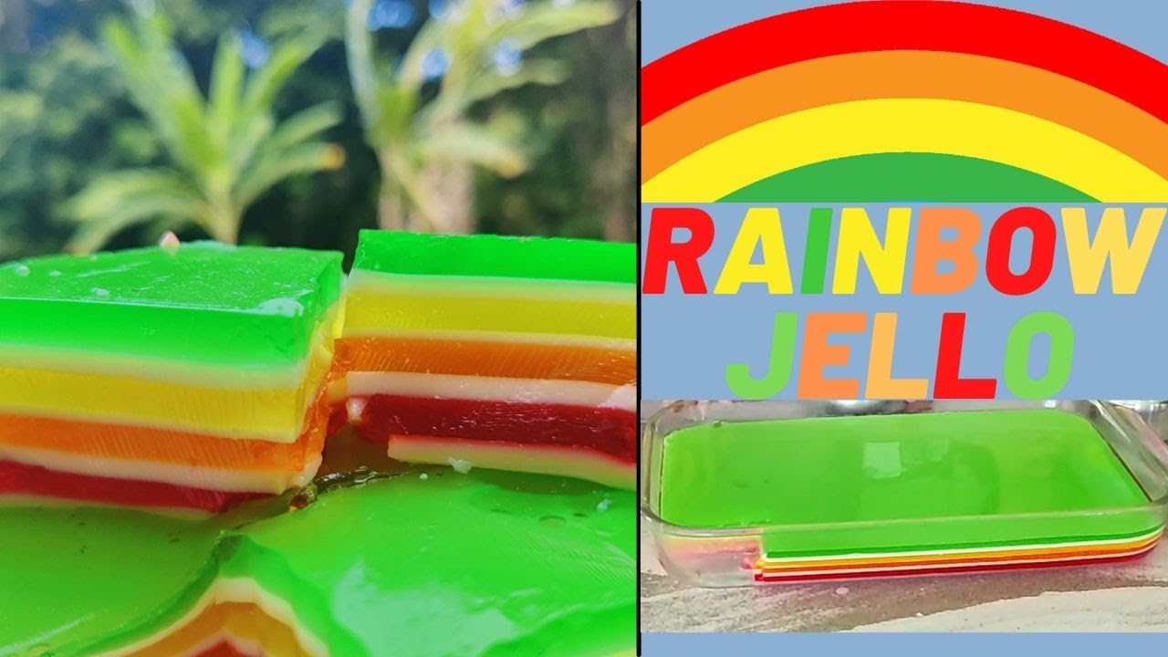 Rainbow Jello | Colorful | Melts In Your Mouth | SIMPLE SNACK | Perfect For Parties