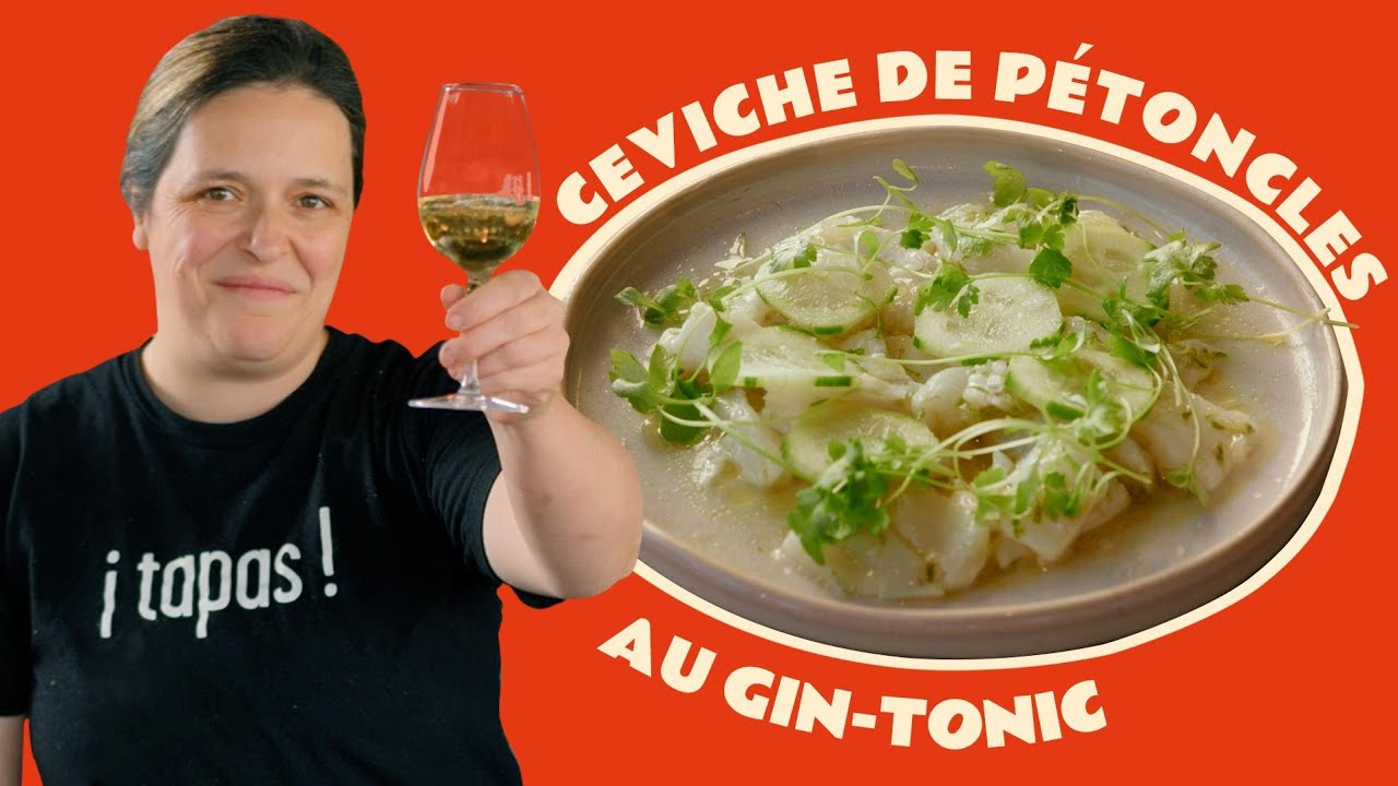 Le ceviche de pétoncles au gin-tonic du resto Tapeo