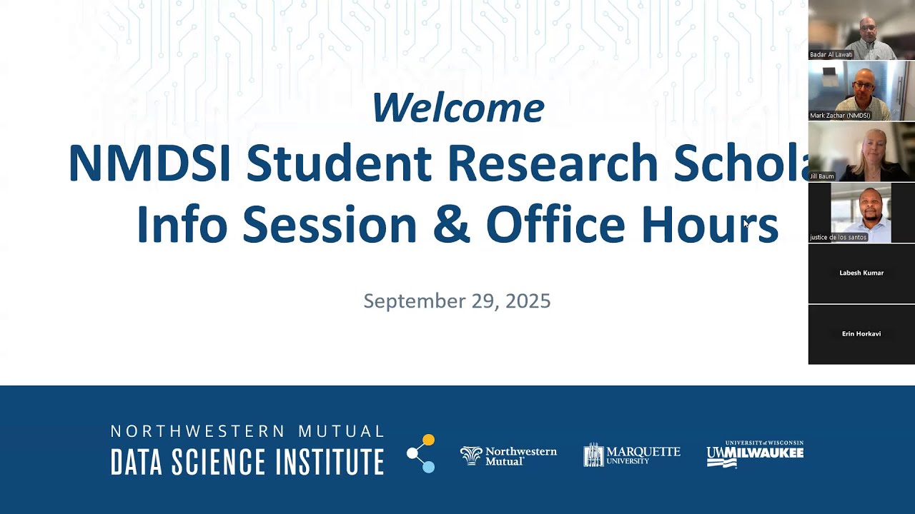 NMDSI Student Research Scholar Information Session, 09.29.2025