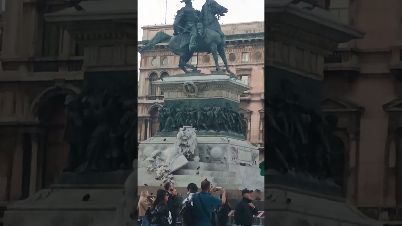statue of King Victor Emmanuel ll #milano #love italia# Amarica