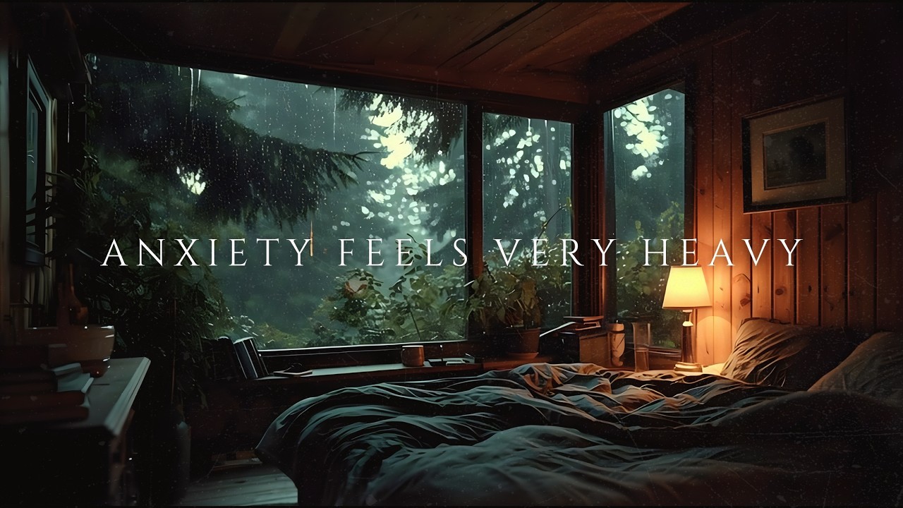 When Anxiety Feels Heavy | Brown Noise + Rain Sounds for Relief