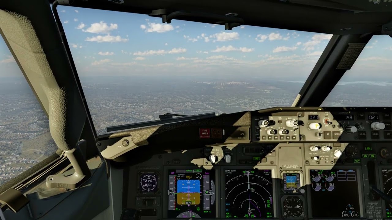Nashville Intl KBNA Landing | LevelUp 737-800 V2 | X-Plane 12