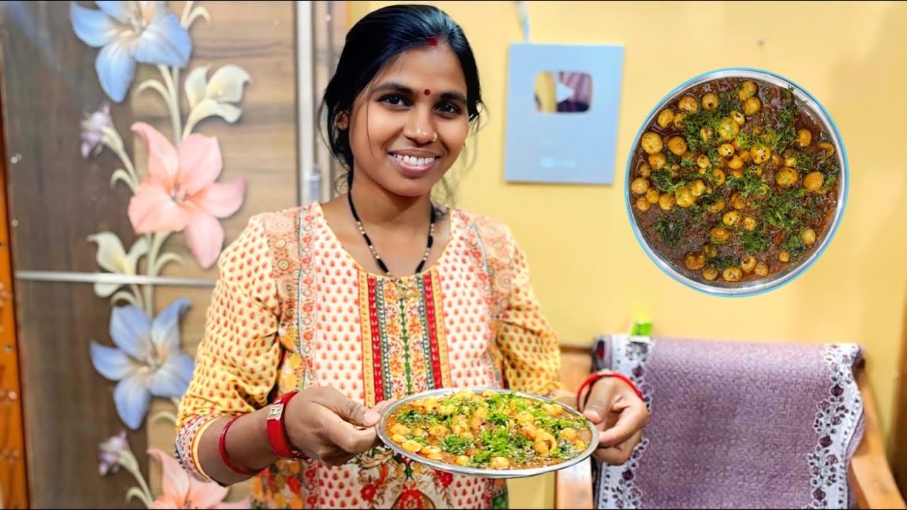 Pahlibar Etni Tasty Makhane Ki Sabji Banayi 😊🤤