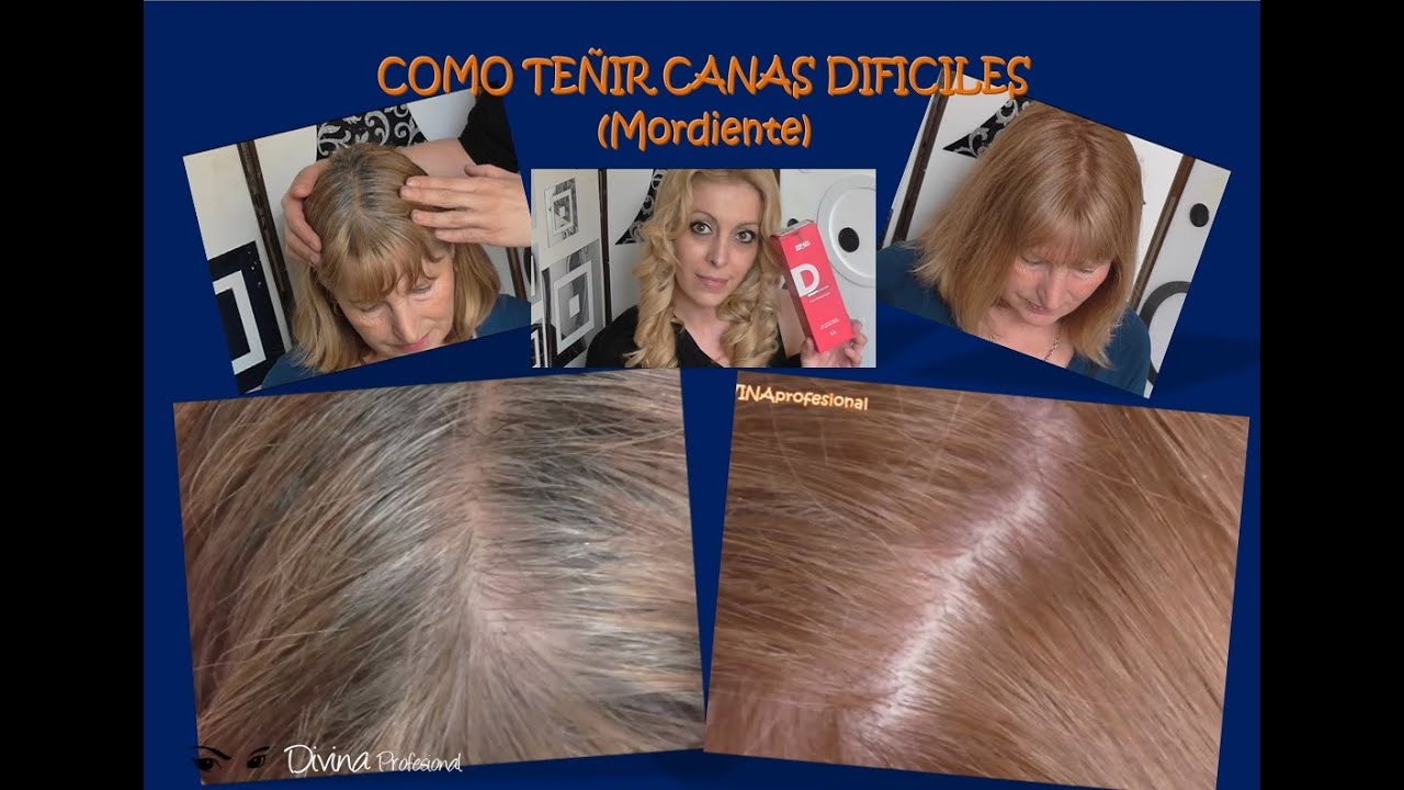 COMO TEÑIR CANAS DIFICILES Mordiente