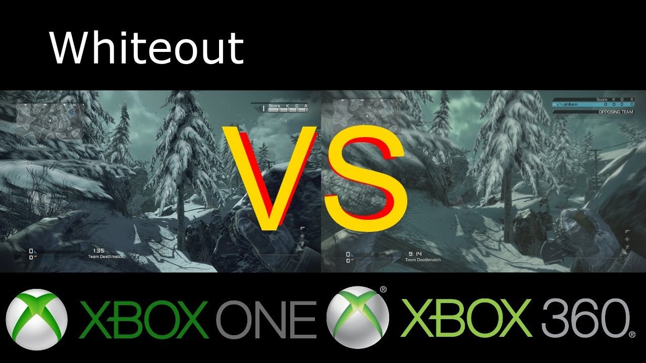 Xbox One VS Xbox 360 CoD Ghosts Graphics (Side-by-side)