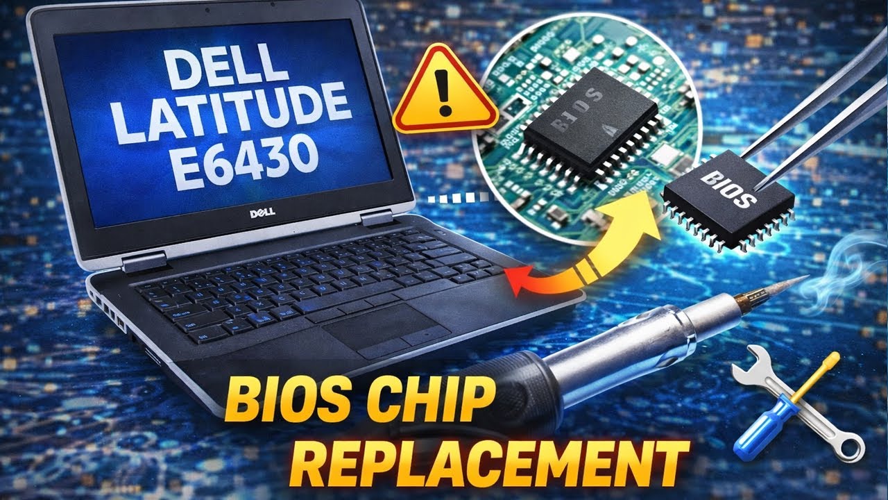 Замена микросхемы BIOS Dell Latitude E6430