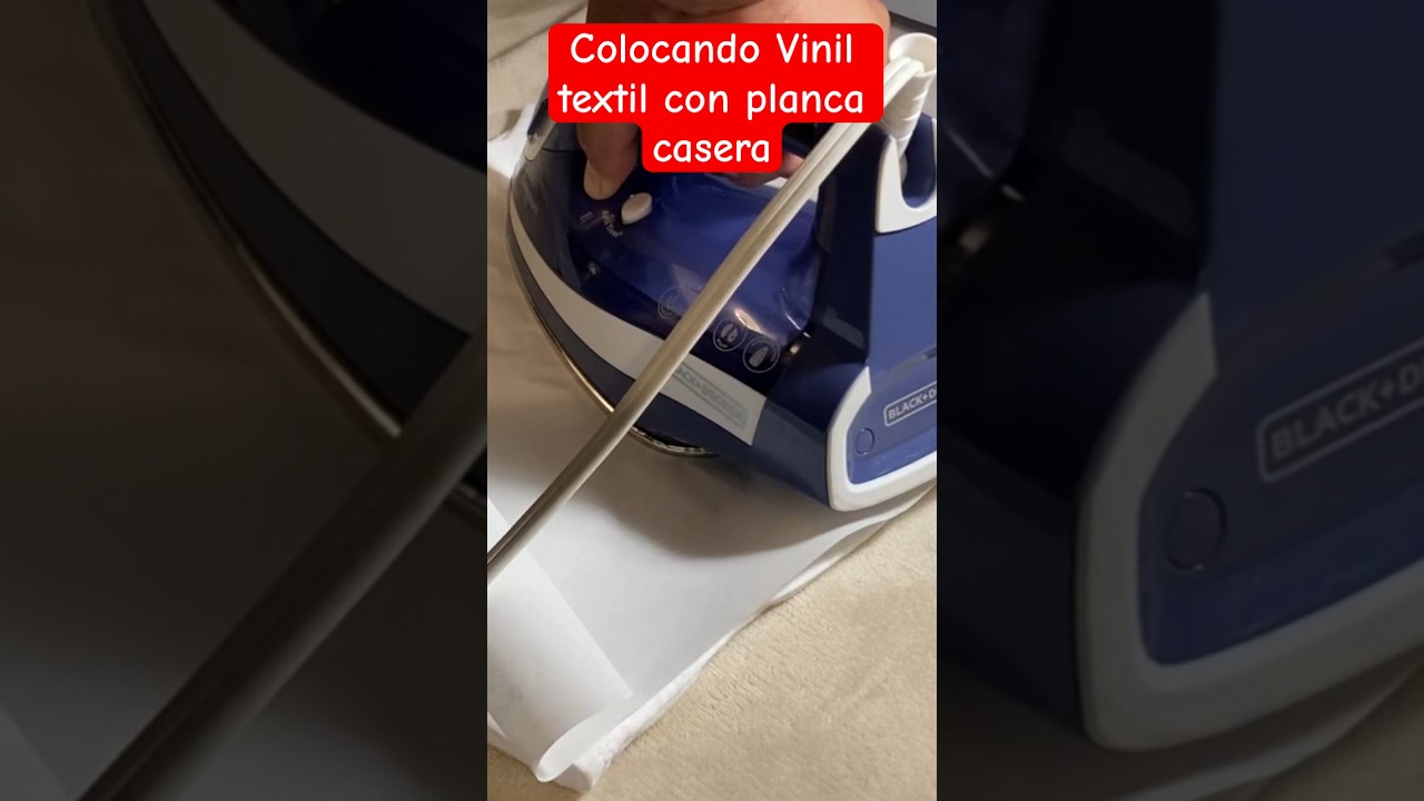 Colocamos vinilo textil con  plancha casera #tips #cricut #diy #cricutmaker3 #smart #iron