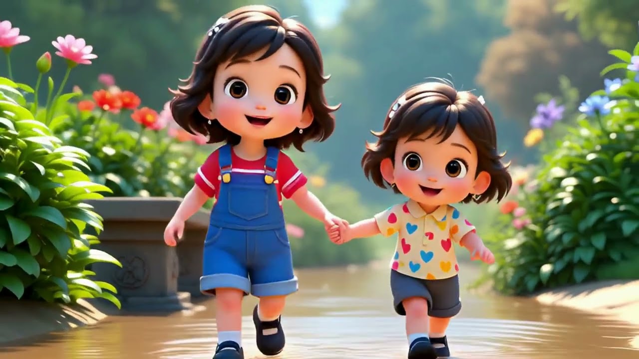 🎵 Rain Rain Go Away | Classic Nursery Rhyme for Toddlers | Avni And Adya