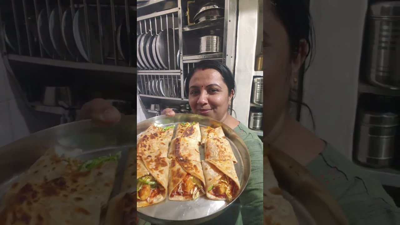 Ghar Pe Banayi Yummy Frankie 😋 || ઘરે બનાવી યમ્મી ફ્રેન્કી || vidi Amdavadi