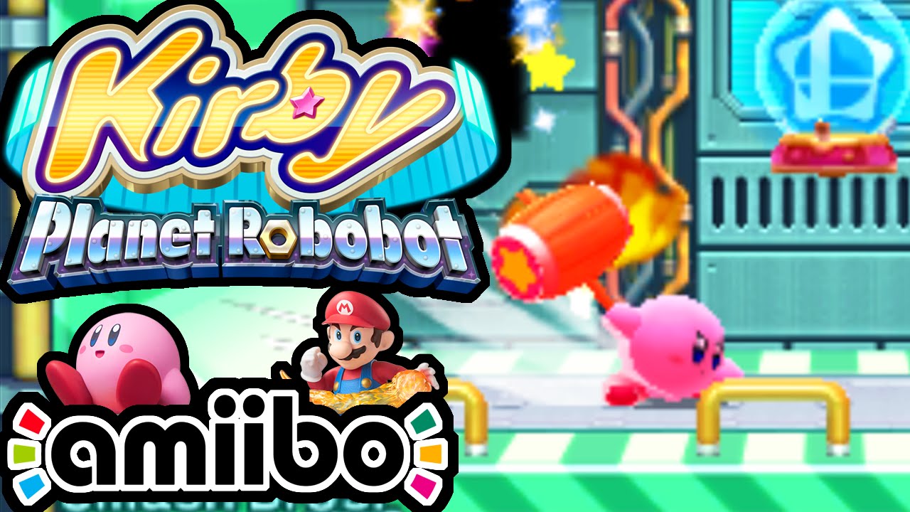 Kirby Planet Robobot PART 2 - 3DS Gameplay Walkthrough - Smash Bros amiibo Secret Rooms Nintendo