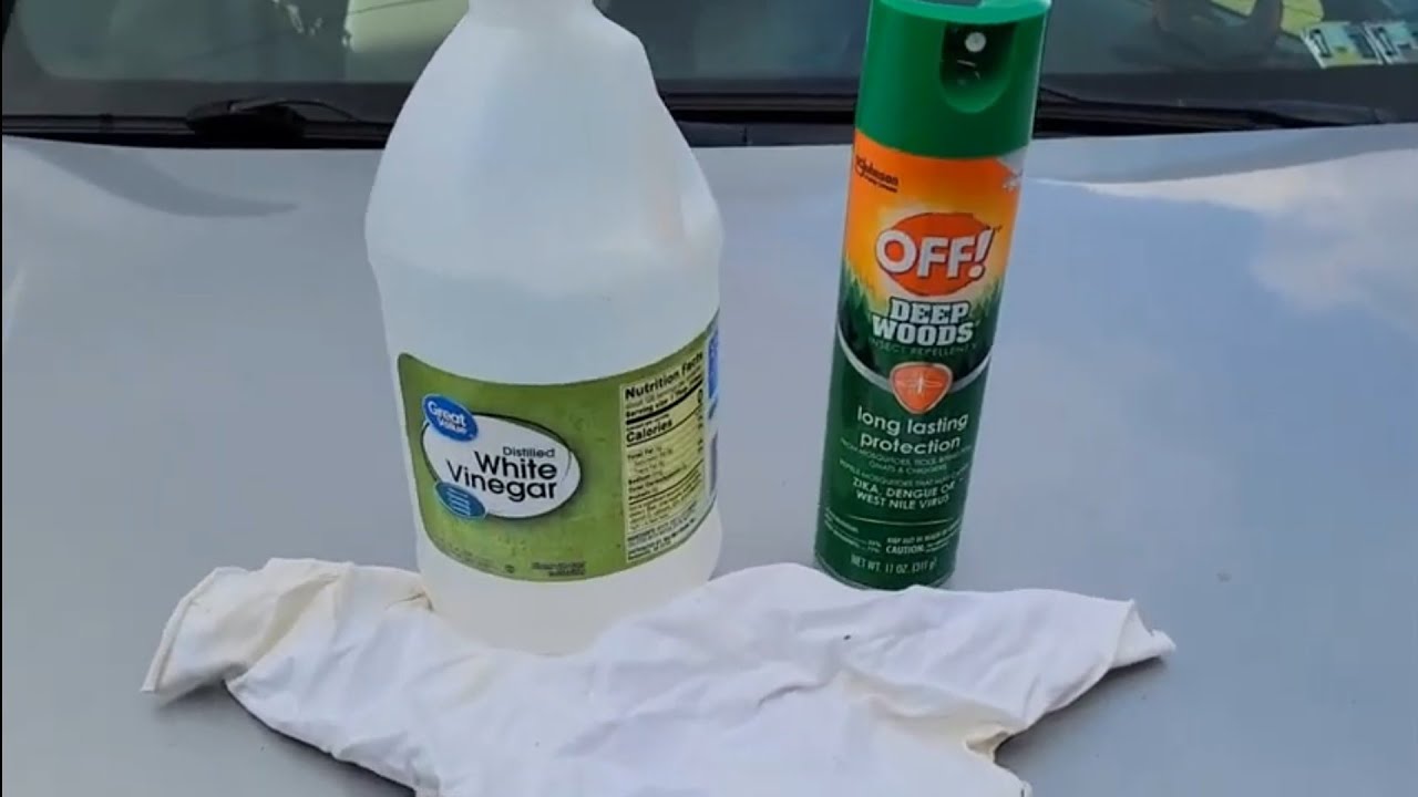 Headlight restoration using OFF Deep woods.