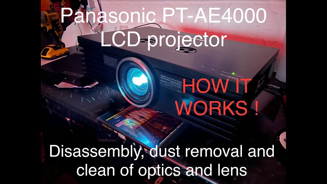 LCD projector cleaning, how to and how not to (I broke it!) Panasonic PT-AE4000