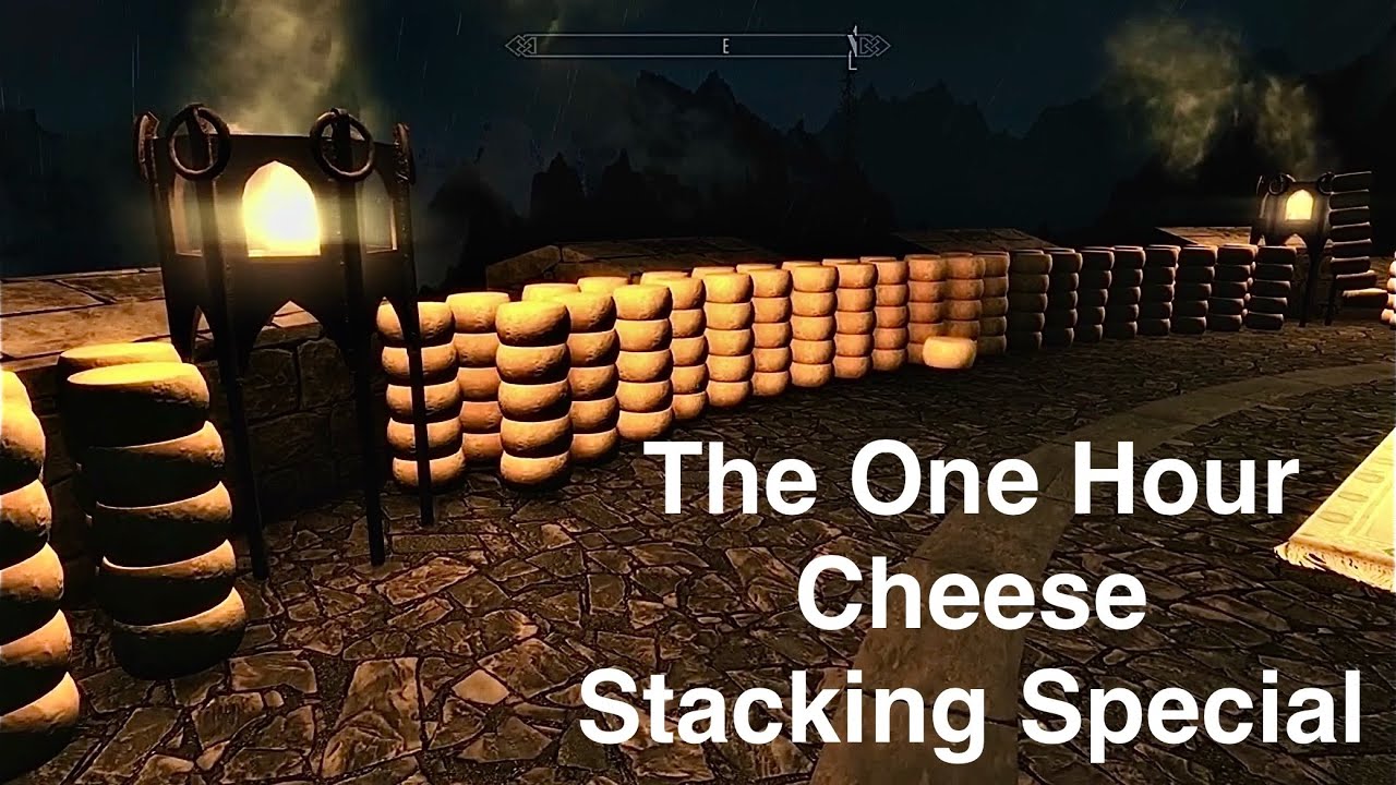 Day 10 of Stacking 3900 Cheese Wheels in Skyrim 1 Hour Special