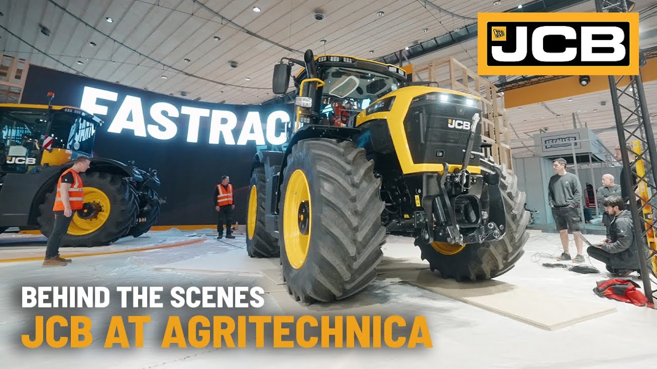 Behind the scenes of JCB&rsquo;s stand at AGRITECHNICA 2025