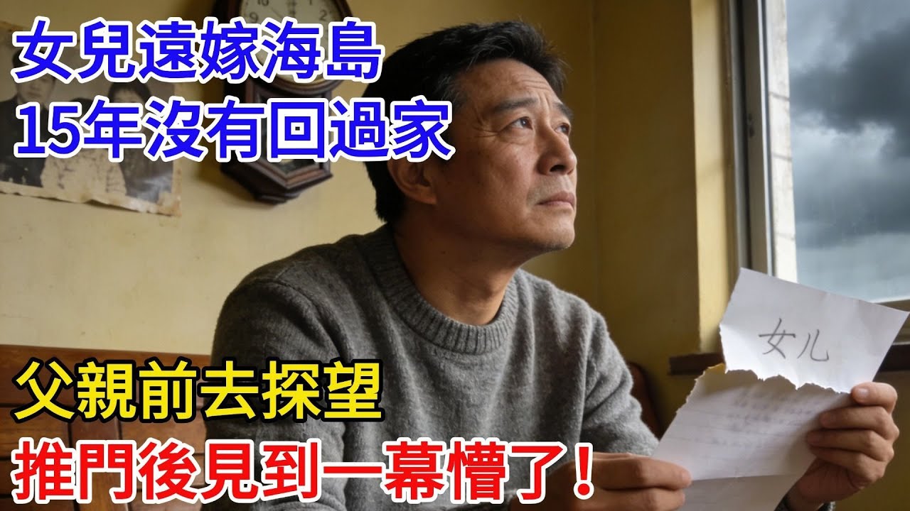 女兒遠嫁海島，15年沒有回過家，只每個月寄一封信回家，父親前去探望，推門後見到一幕懵了，女婿竟痛哭道歉!#現代故事#小説#奇聞
