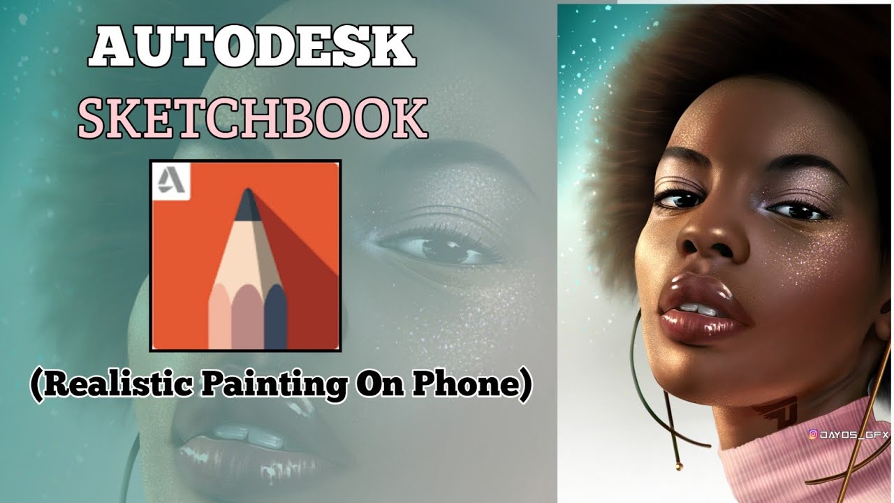 Как нарисовать реалистичный портрет в Autodesketchbook на телефоне Android