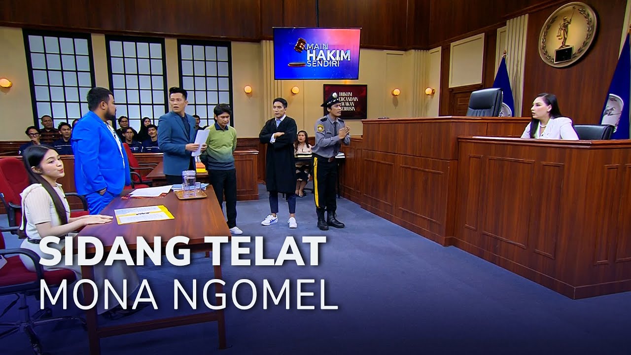 SIDANG TELAT, TERDAKWA MONA RATULIU NGOMEL (1/3) MAIN HAKIM SENDIRI