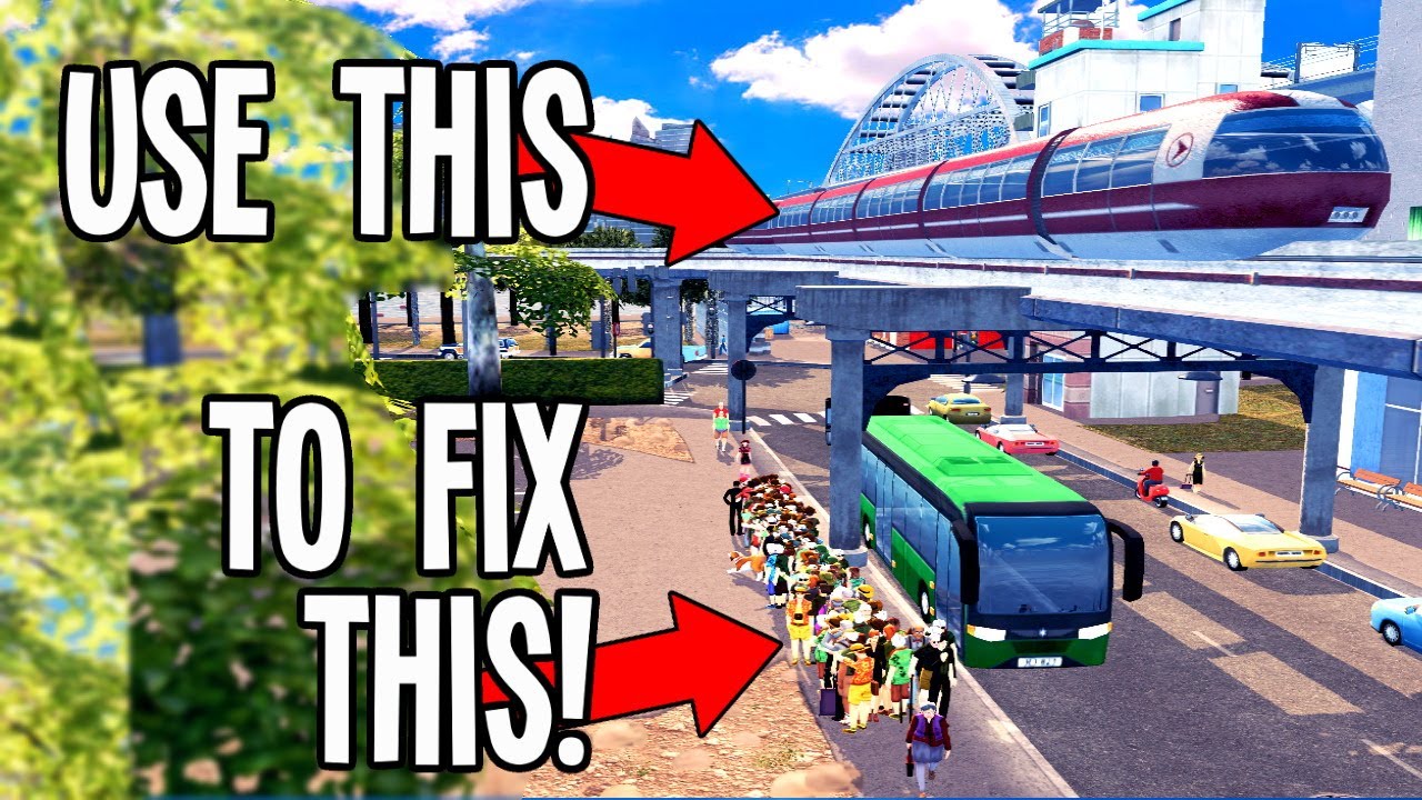 How To Fix Overcrowded Stops w/Transit Hierarchy in Cities Skylines!