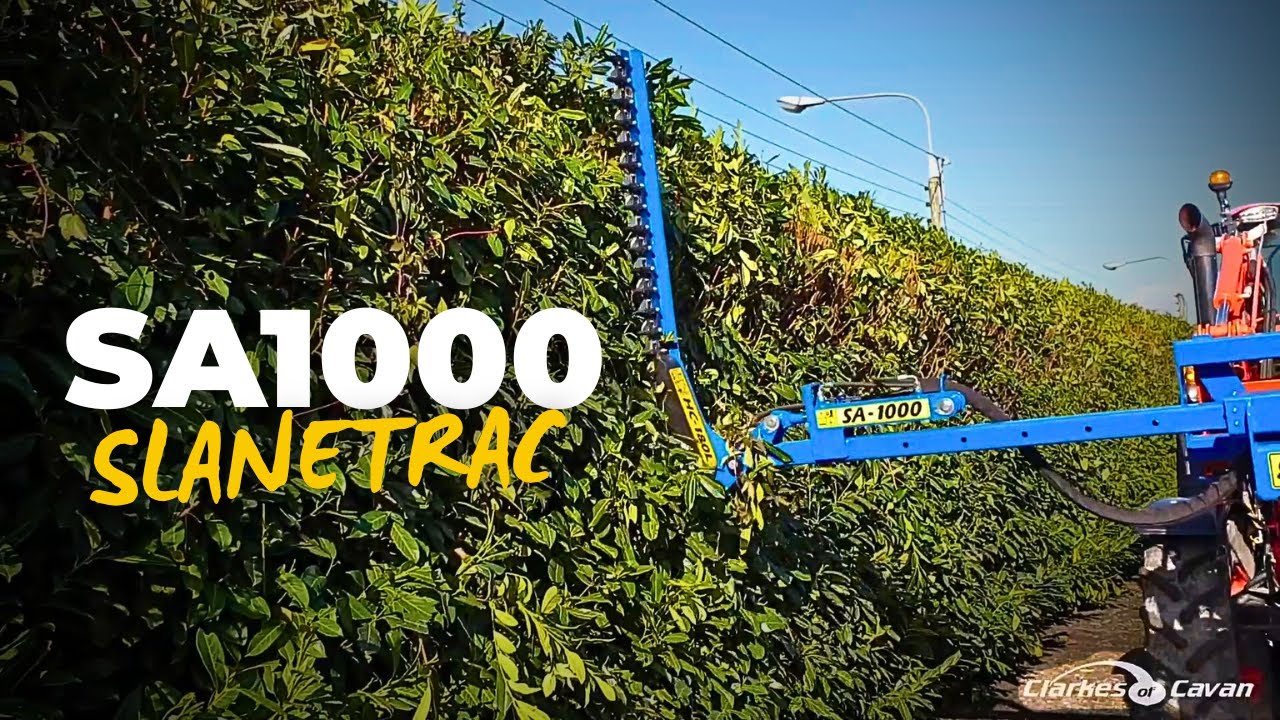 Slanetrac SA1000 Hedge Trimmer Demo | Finger Bar Attachment for Professional Cutting