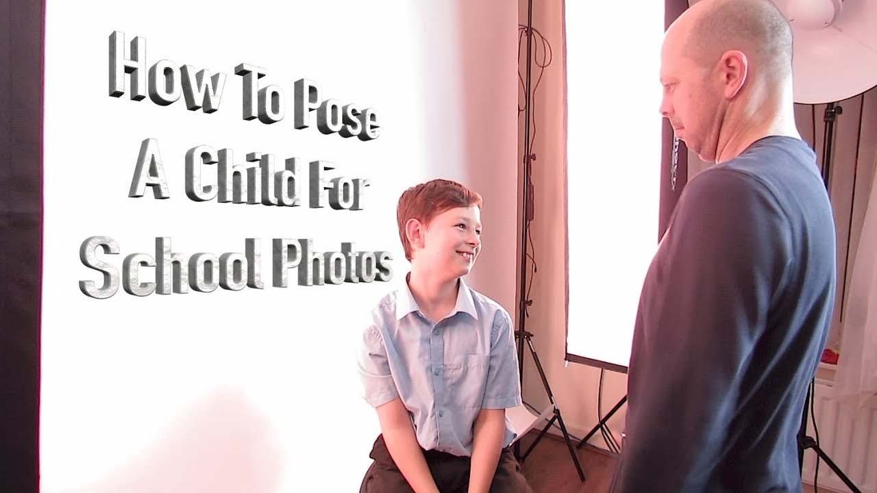 Posing children correctly for school photo's
